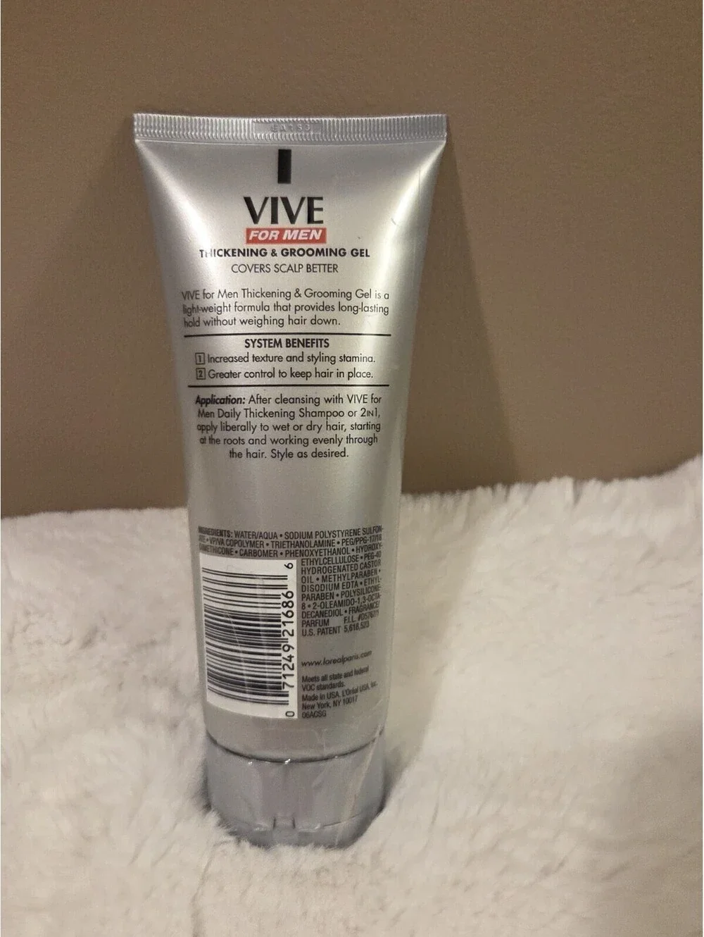L'Oreal Vive For Men Thickening & Grooming Gel 6.8 fl oz